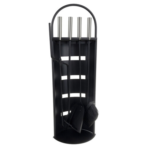 Kaminbesteck Kaminzubehör schwarz 5-in-1-Set KPS5