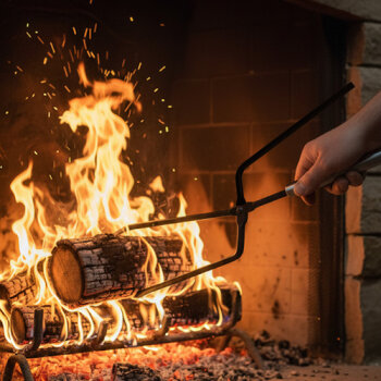 Kaminbesteck Kaminzubehör schwarz 5-in-1-Set KPS5