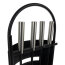 Kaminbesteck Kaminzubehör schwarz 5-in-1-Set KPS5