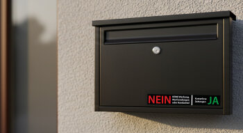 Keine Werbung Aufkleber 6er Set