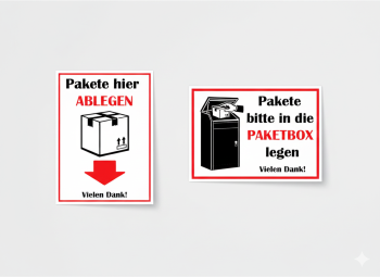 Paket Aufkleber A5