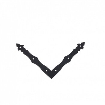 Flachwinkel dekorativ 200x200x30x3,0mm schwarz NAD2