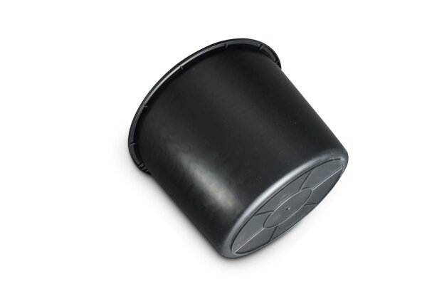 Kerbl 29882 Secchio In Plastica Jumbo 20 Litri – Nero Con Scala Graduata, Manico Metallico, Antirottura, Per Uso Domestico E Stalla