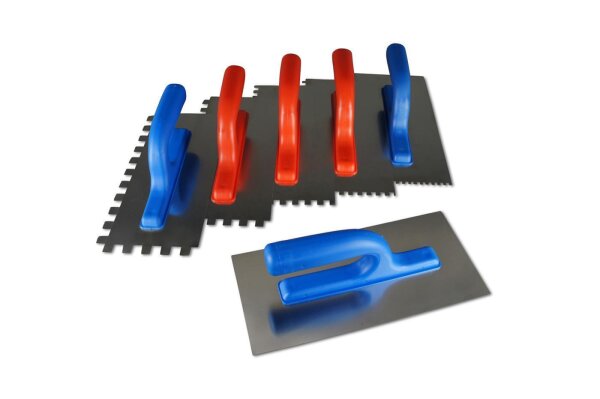 Zahnkelle 4-12mm Glättekelle Komplett Set 0+4+6+8+10+12 mm