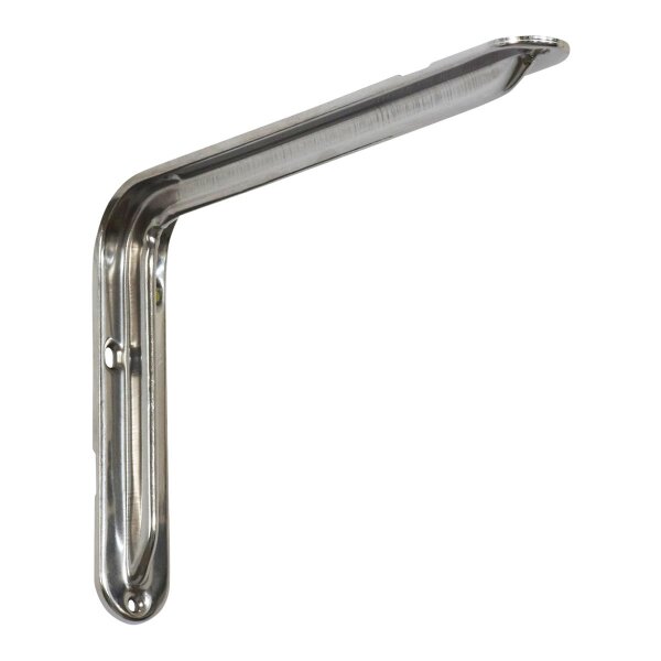 Stahlblechkonsole Edelstahl blank 245 x 165 x 36 mm - 25 17 cm