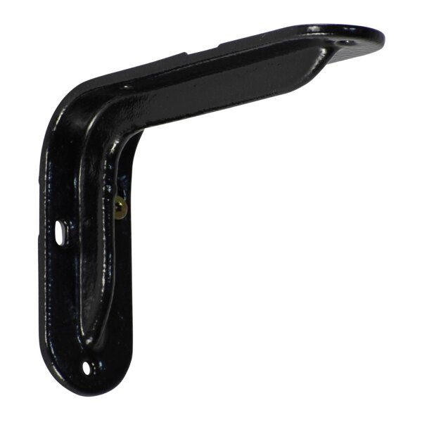 Stahlblechkonsole Hammerschlag schwarz 120 x 83 x 31 mm - 12 8 cm