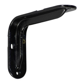 Stahlblechkonsole Hammerschlag schwarz 120 x 83 x 31 mm -...