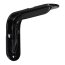 Stahlblechkonsole Hammerschlag schwarz 120 x 83 x 31 mm - 12 8 cm