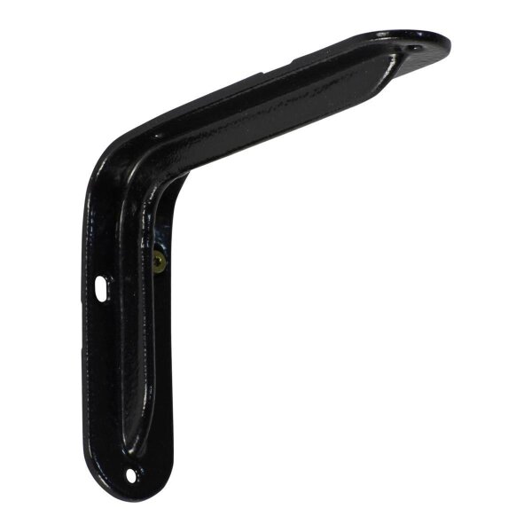 Stahlblechkonsole Hammerschlag schwarz 145 x 100 x 31 mm - 15 10 cm