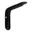 Stahlblechkonsole Hammerschlag schwarz 145 x 100 x 31 mm - 15 10 cm
