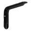 Stahlblechkonsole Hammerschlag schwarz 195 x 135 x 36 mm  - 20 14 cm