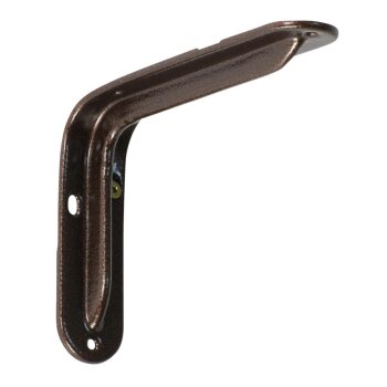 Stahlblechkonsole Hammerschlag braun 145 x 100 x 31 mm -...