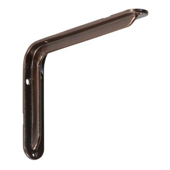 Stahlblechkonsole Hammerschlag braun 245 x 165 x 36 mm -...