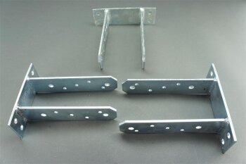 Pfostenständer Typ TT verstärkt zum Aufschrauben 121 x 200 x 5 mm