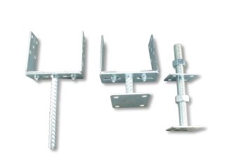 Pfostenträger verstellbar Anschrauben 60 - 200 mm