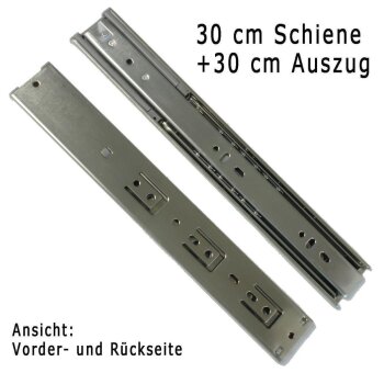 Laufschiene Schubladenschiene 30 cm ohne SoftClose