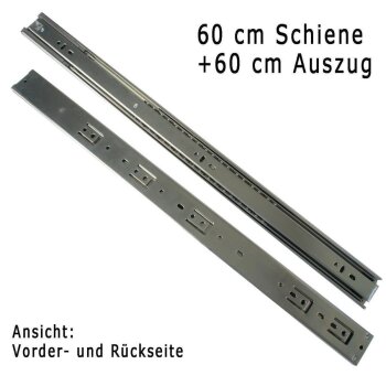 Laufschiene Schubladenschiene 60 cm mit SoftClose