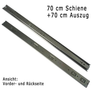 Laufschiene Schubladenschiene 70 cm mit SoftClose
