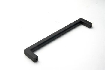Stangengriff eckig schwarz matt 160 mm