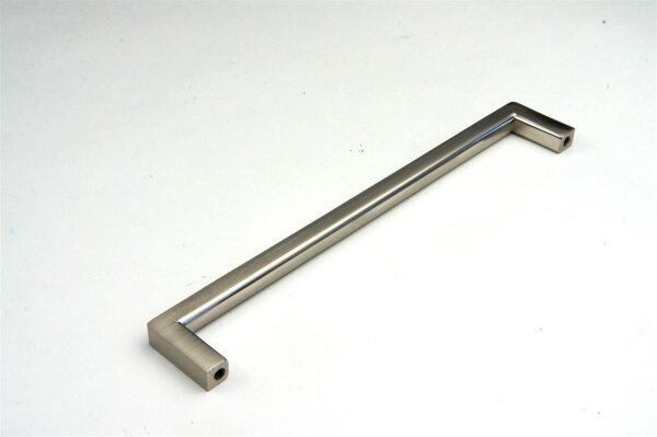 Stangengriff eckig nickel silber 128 mm