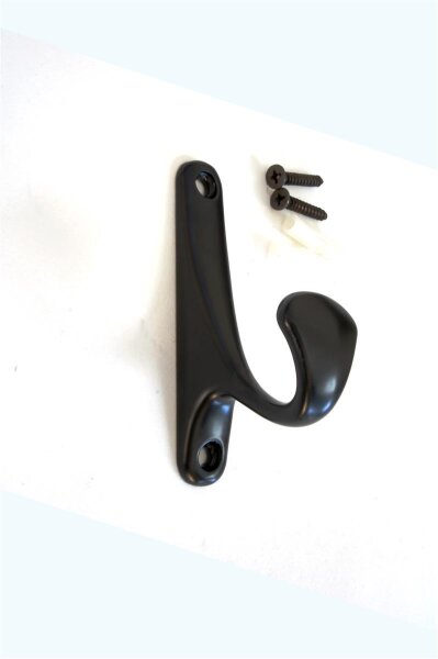Kleiderhaken einfach BSK0 schwarz matt