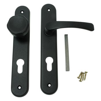 Türgriffe Basic Knauf & Griff lang PZ schwarz
