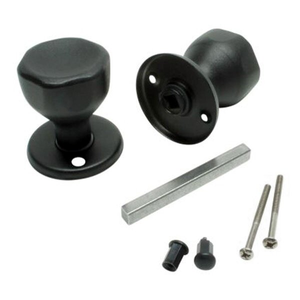 Türgriffe Basic Knauf beidseitig drehbar schwarz