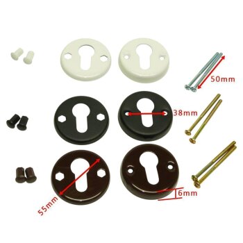 Türgriffe Basic Abdeckung PZ braun