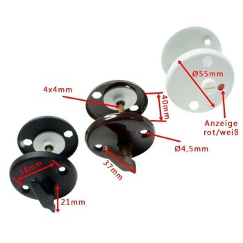 Türgriffe Basic Türschloss WC schwarz