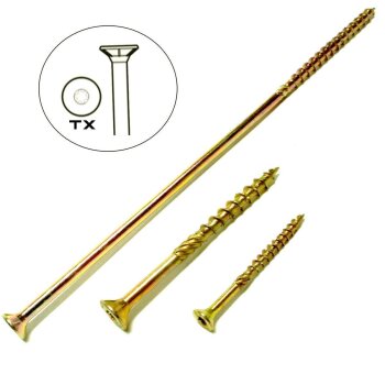 10 Stk. Holzschrauben Kleinpack Senkkopf 5 x 60 mm TX25