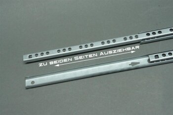Laufschienen 17mm Teilauszug 2 Wege Schubladenschiene 374 mm
