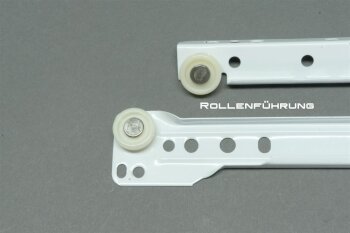 Laufschienen 21mm Schubladenschiene mit Rollenführung 50 cm