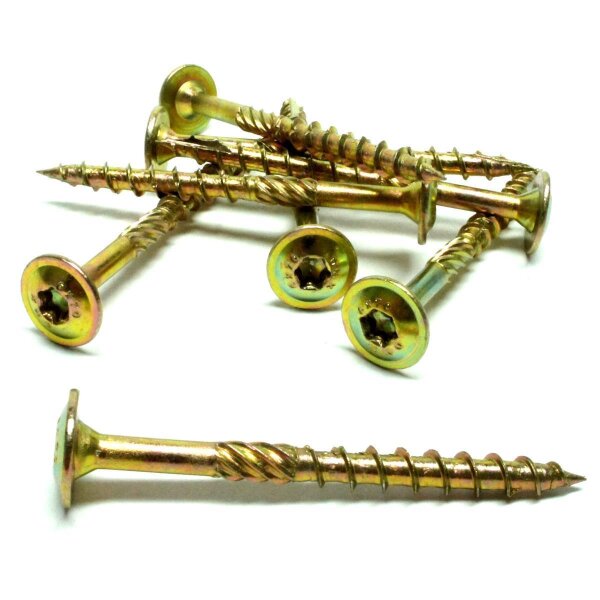 Holzschrauben Großpack 45- 400 mm Tellerkopf TX T25 5x90 mm - 150 Stk.