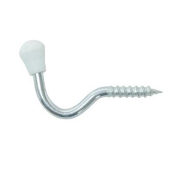 Gerätehaken zum Einschrauben 4 cm weiß