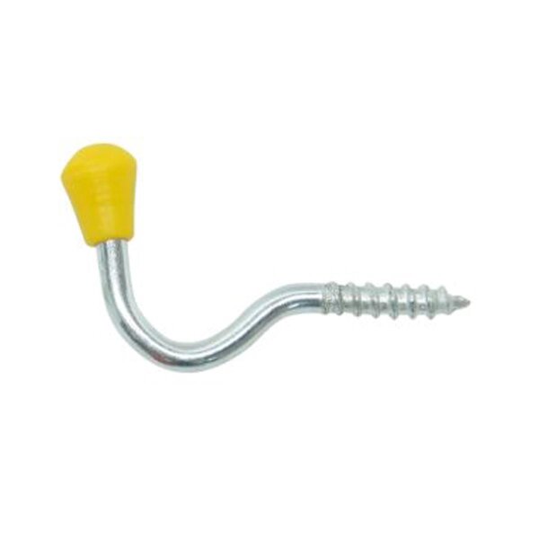 Gerätehaken zum Einschrauben 4 cm gelb