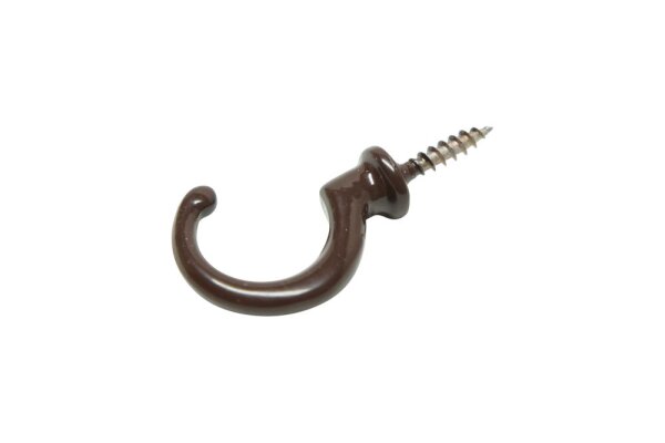 Gerätehaken zum Einschrauben 5 cm braun