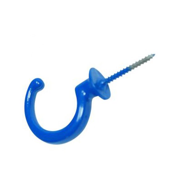 Gerätehaken zum Einschrauben 8 cm blau