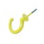 Gerätehaken zum Einschrauben 8 cm gelb