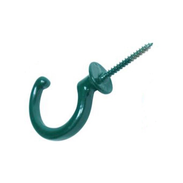 Gerätehaken zum Einschrauben 8 cm grün
