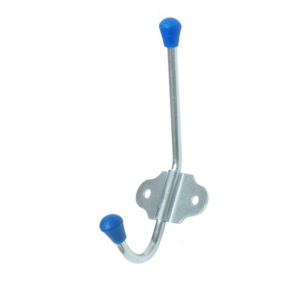 Gerätehaken double 11cm blau