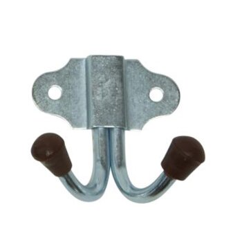Gerätehaken double 5cm braun