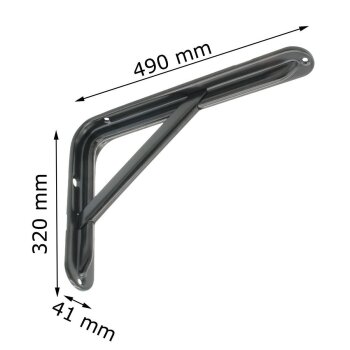 Stahlblechkonsole STABIL 200 - 500 mm 320 x 490 mm