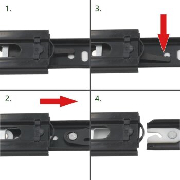 Schubladenschienen push 2 open 40 cm 1 Paar