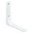 Stahlblechkonsole 30 - 130 mm weiß 75 x 75 mm