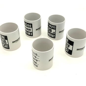 Motivtasse mit Spruch 340ml Einen Sch** muss ich