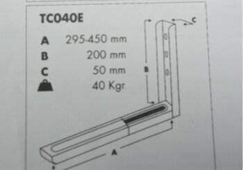 Mikrowellenhalterung Wandhalter 300-460 mm