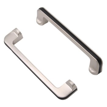 Möbelgriff - Vernon 96 mm Nickel matt/schwarz