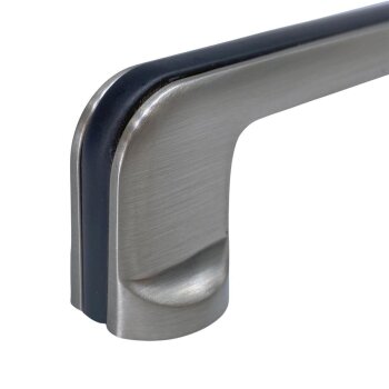 Möbelgriff - Vernon 96 mm Nickel matt/schwarz