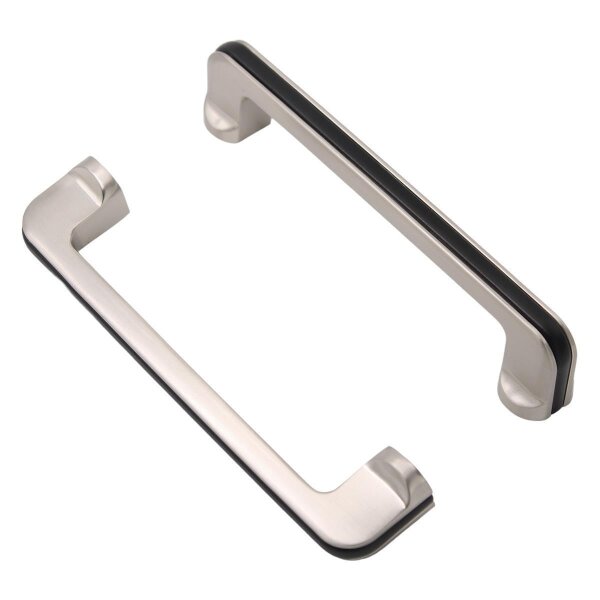 Möbelgriff - Vernon 128 mm Nickel matt/schwarz