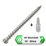 Terrassenschrauben A4 Edelstahl Gegengewinde Großpack 5 x 40 mm - 200 Stk.